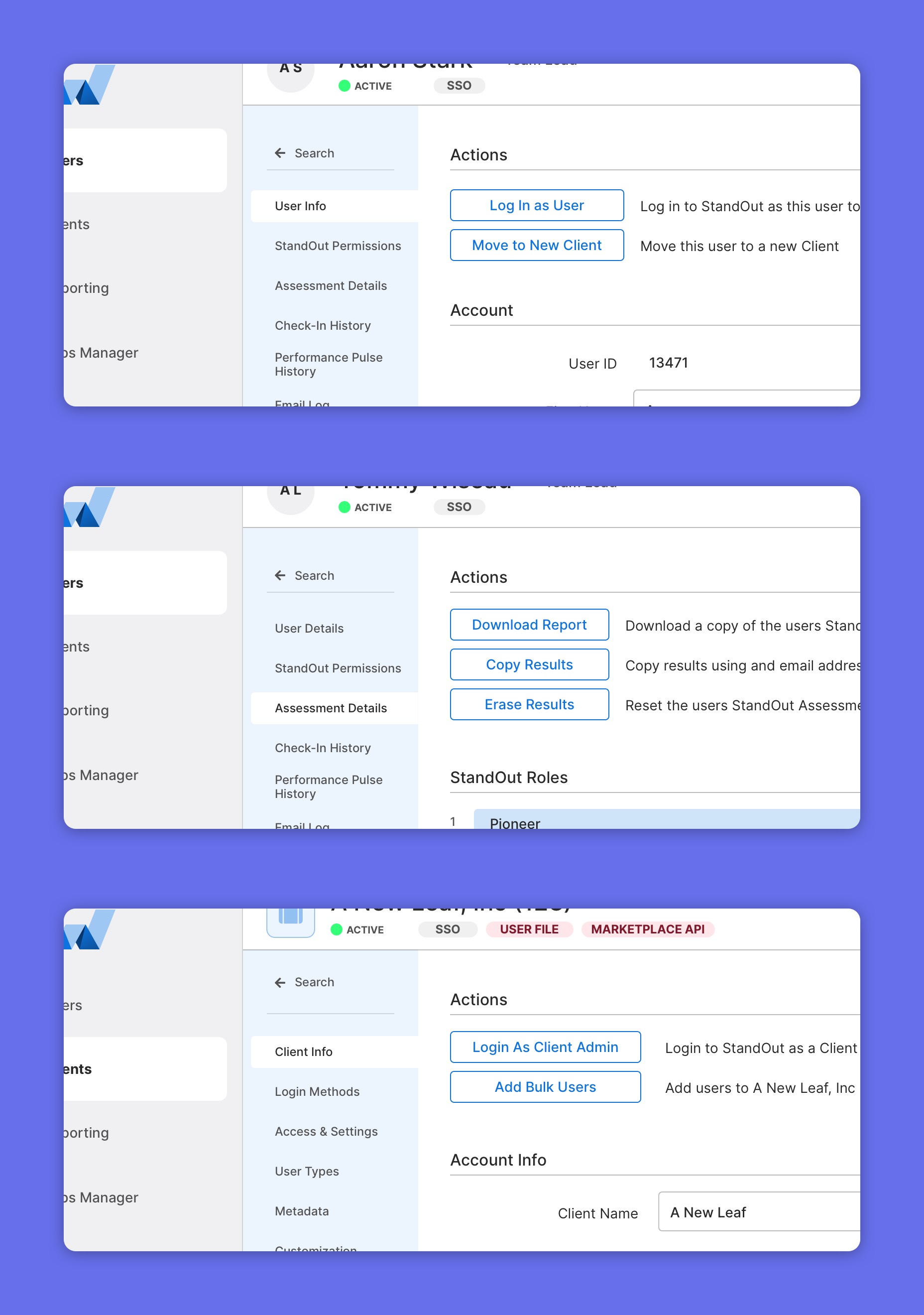 Watson - Actions detail