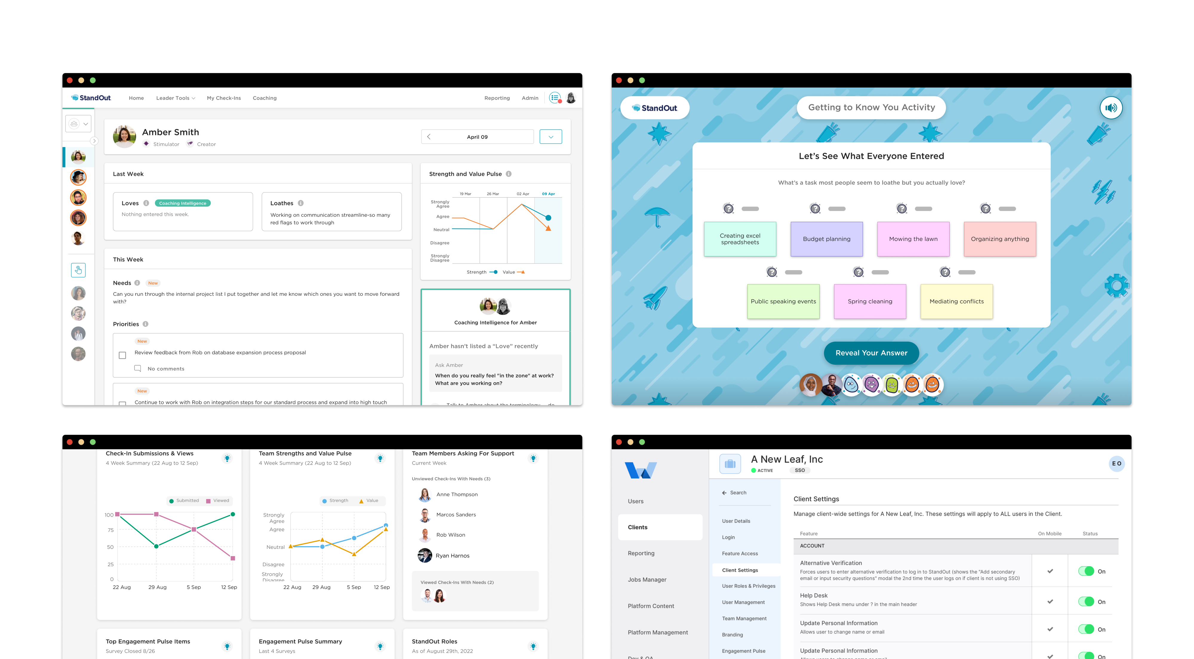 Standout hero image showing a few designs Einars Odinecs has worked on for StandOut