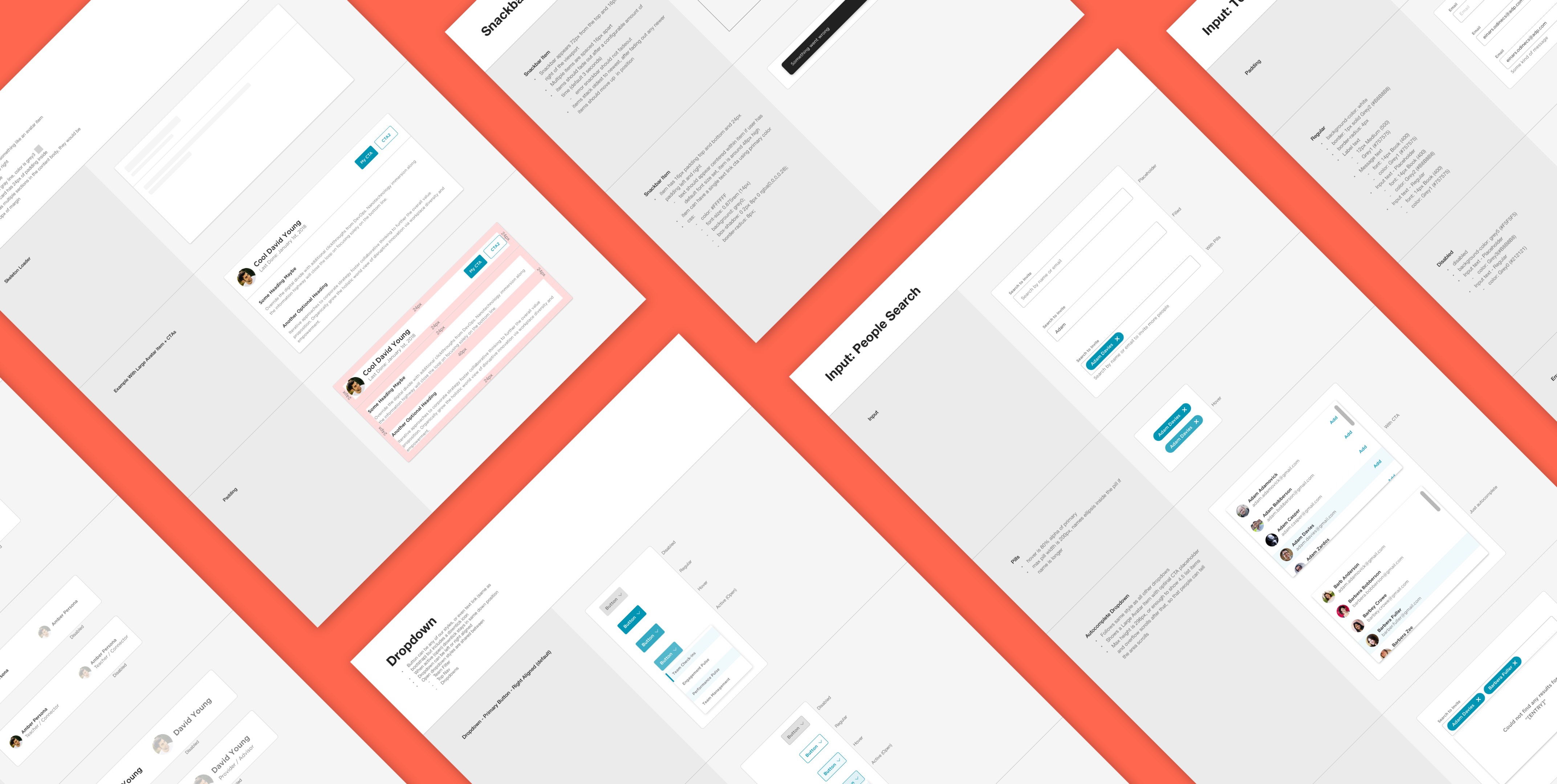 Streamlining development by using a component library